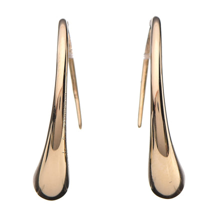 Tiffany 18K Yellow Gold Elsa Peretti Teardrop Hoop Earrings 3 of 8