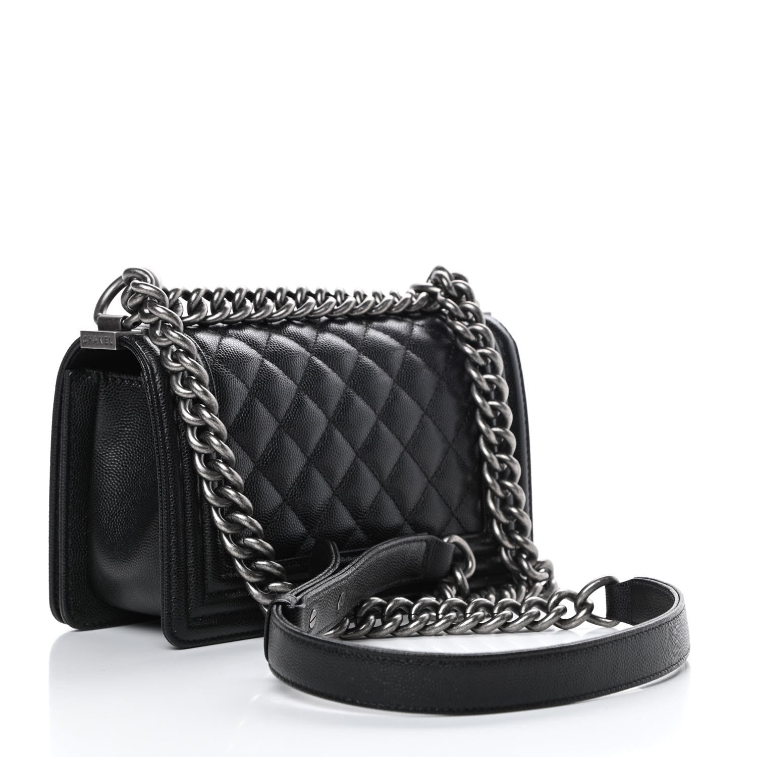 Chanel Caviar Quilted Small Boy Flap Black 3 of 10
