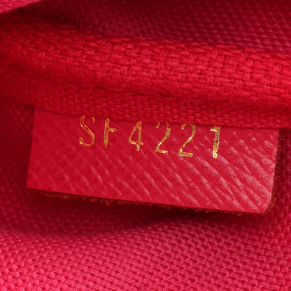 Louis Vuitton Damier Azur 2021 Christmas Animation Hollywood Mini Pochette Accessories Fuchsia 7 of 11