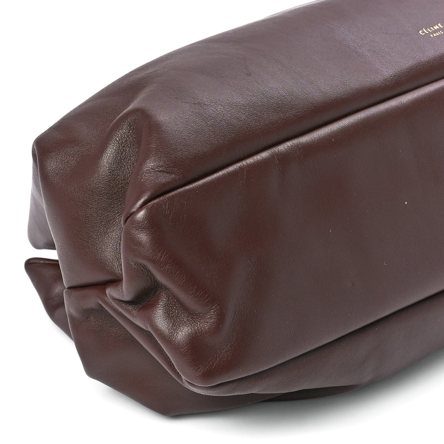 Calfskin Medium Purse Bag Dark Brown