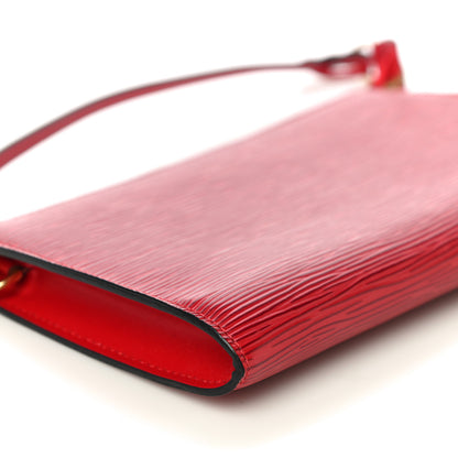 Louis Vuitton Epi Pochette Accessories 24 Castillan Red 10 of 11
