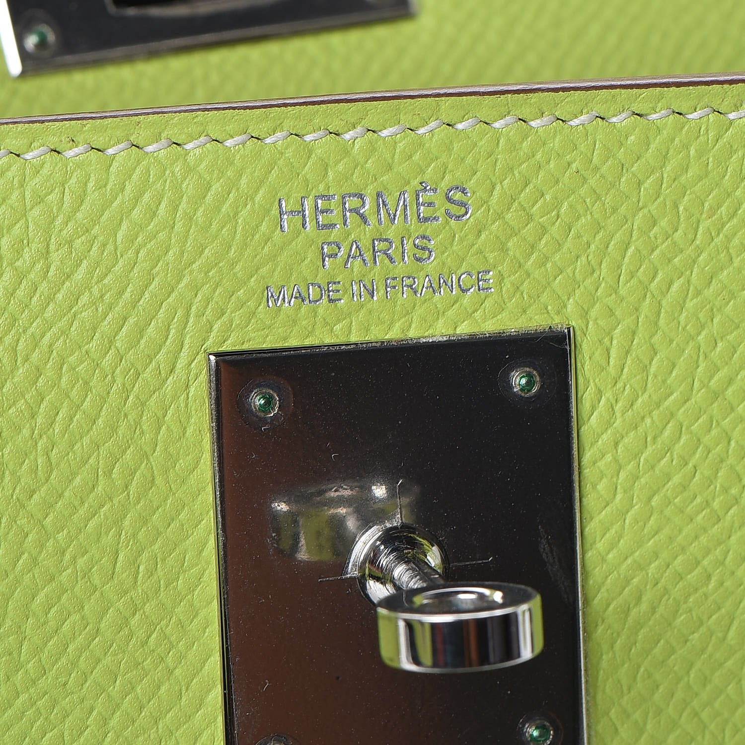 Hermes Epsom Candy Kelly Retourne 32 Kiwi Lichen 24 of 39