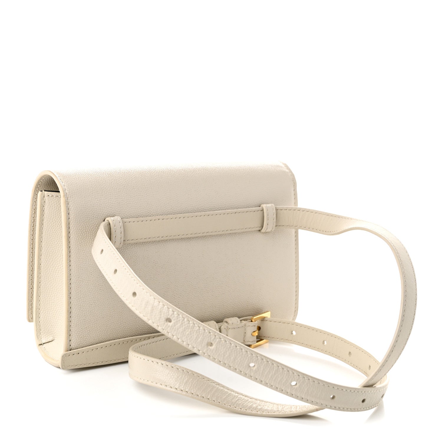 Saint Laurent Grain De Poudre Monogram Kate Belt Bag Crema Soft 2 of 8