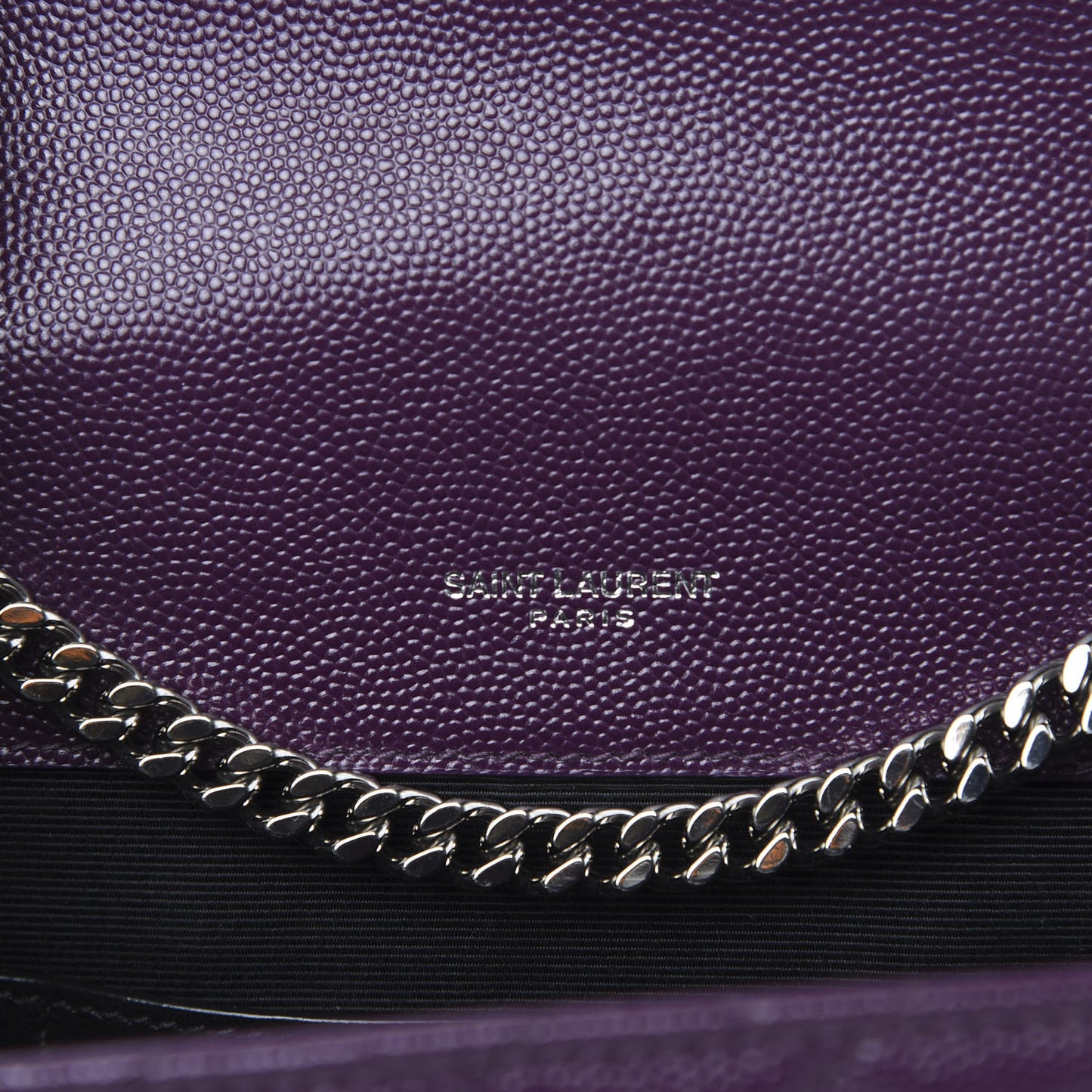 Grain De Poudre Textured Mixed Matelasse Triquilt Small Monogram Satchel Lilac