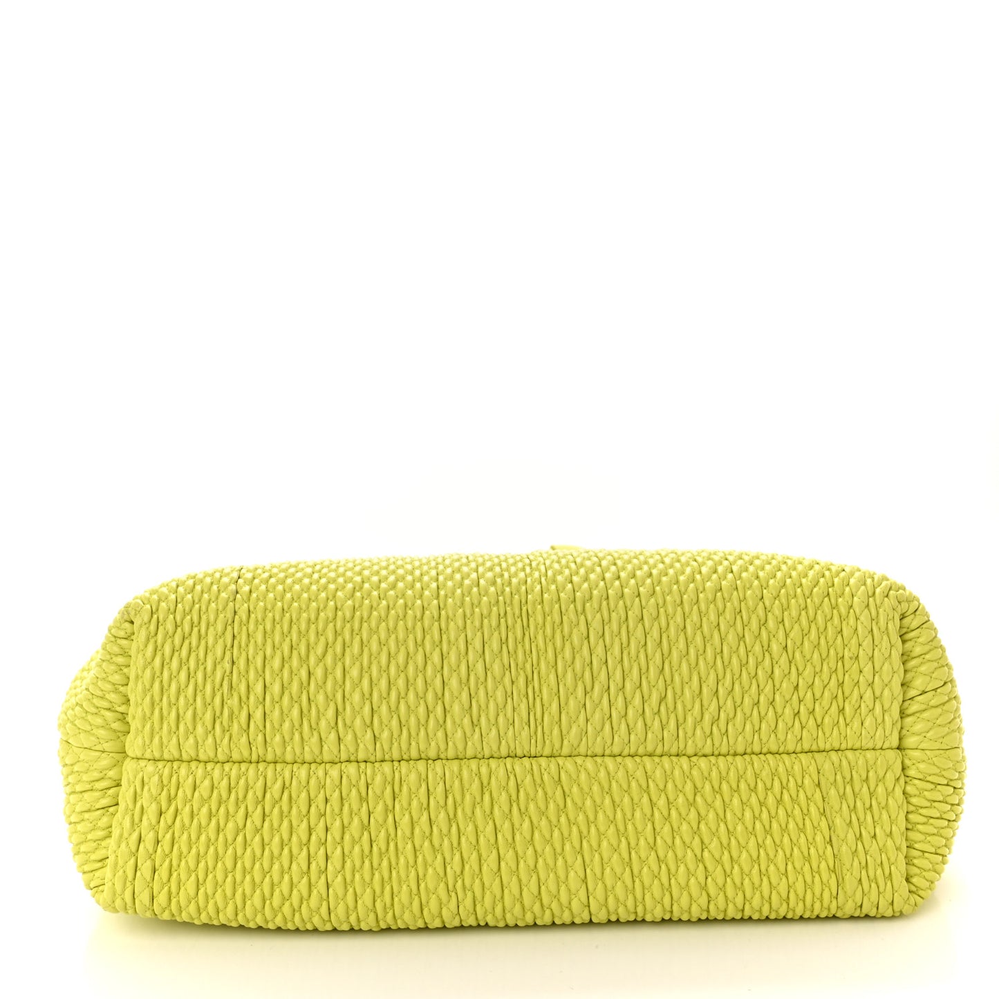 Lambskin Knit Large The Point Triangle Bag Seagrass