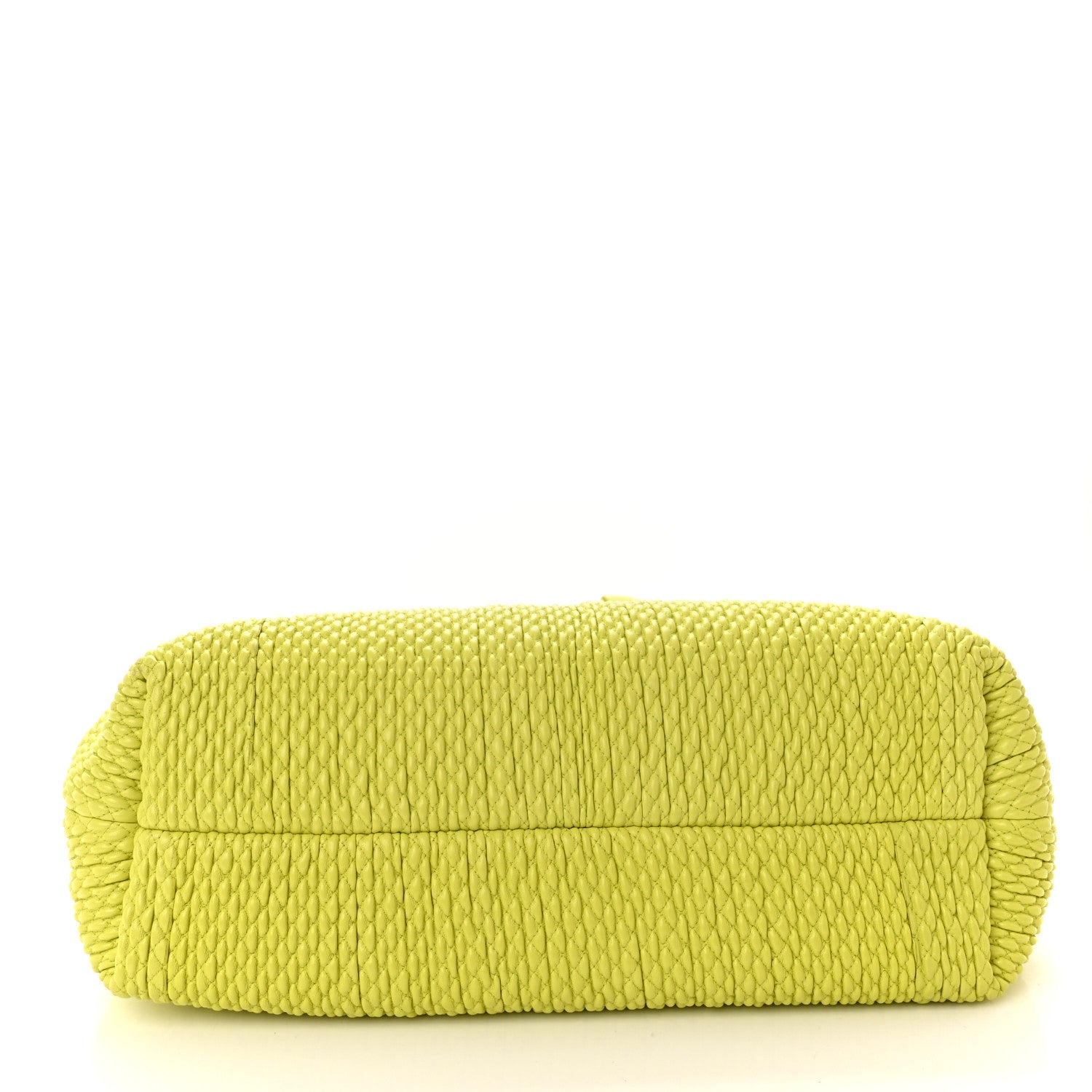 Bottega Veneta Lambskin Knit Large The Point Triangle Bag Seagrass 4 of 14