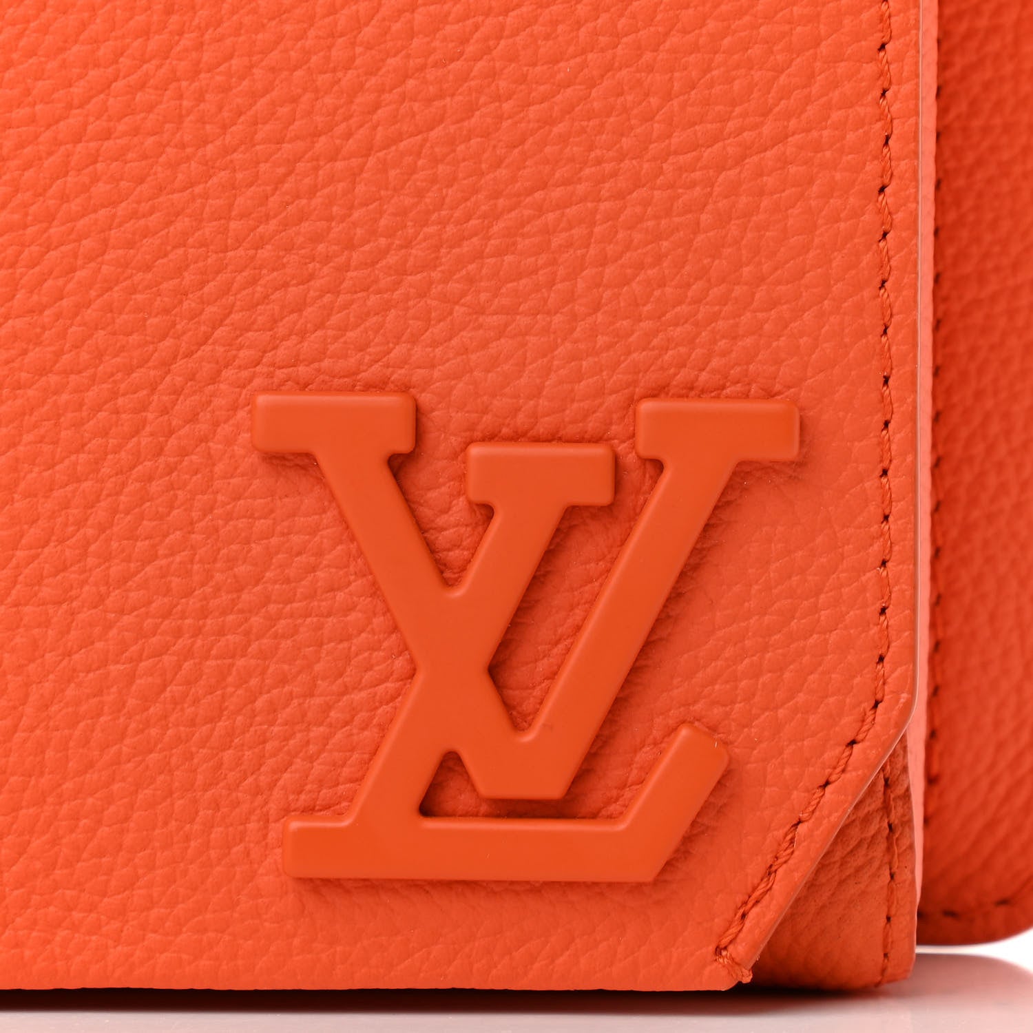 Louis Vuitton Grained Calfskin Aerogram New Sling Orange 8 of 11