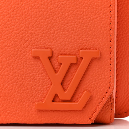Louis Vuitton Grained Calfskin Aerogram New Sling Orange 8 of 11