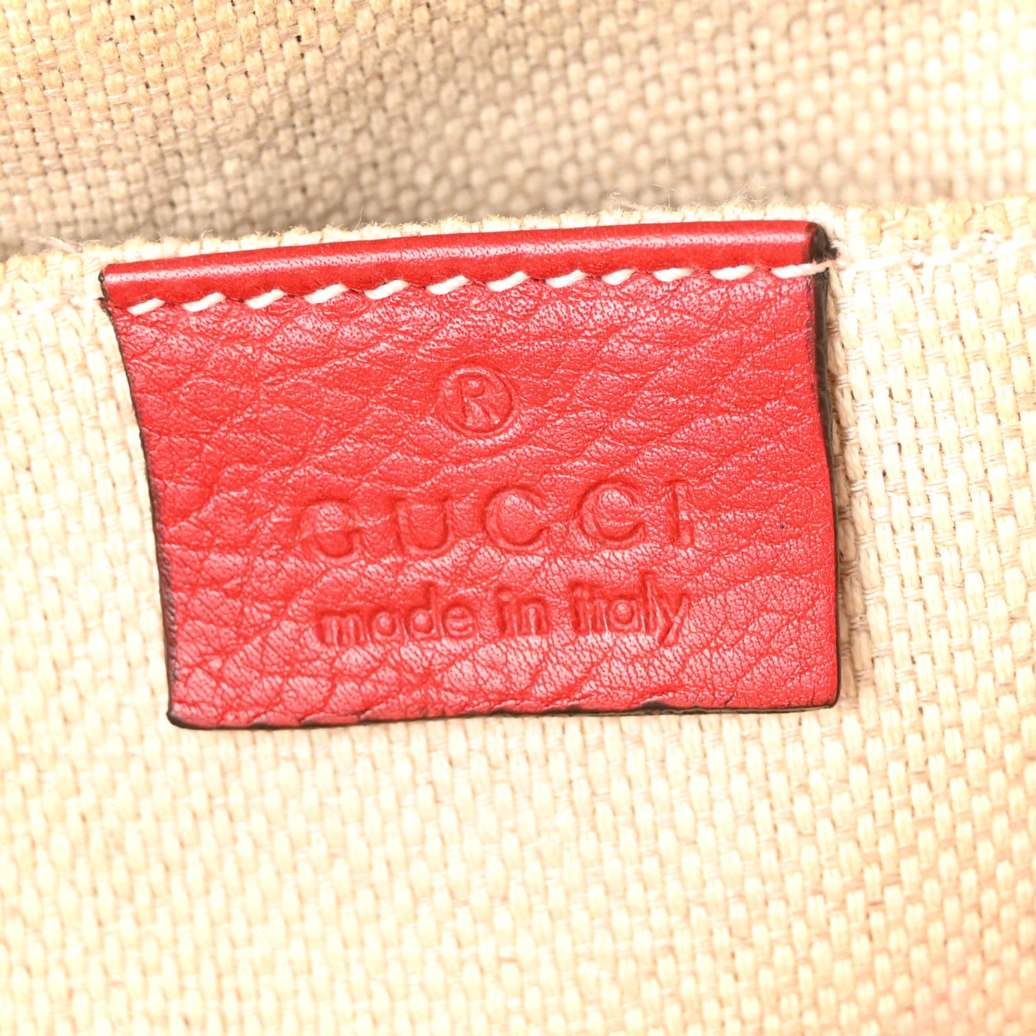 Gucci Pebbled Calfskin Small Soho Disco Bag Tabasco Red 6 of 10