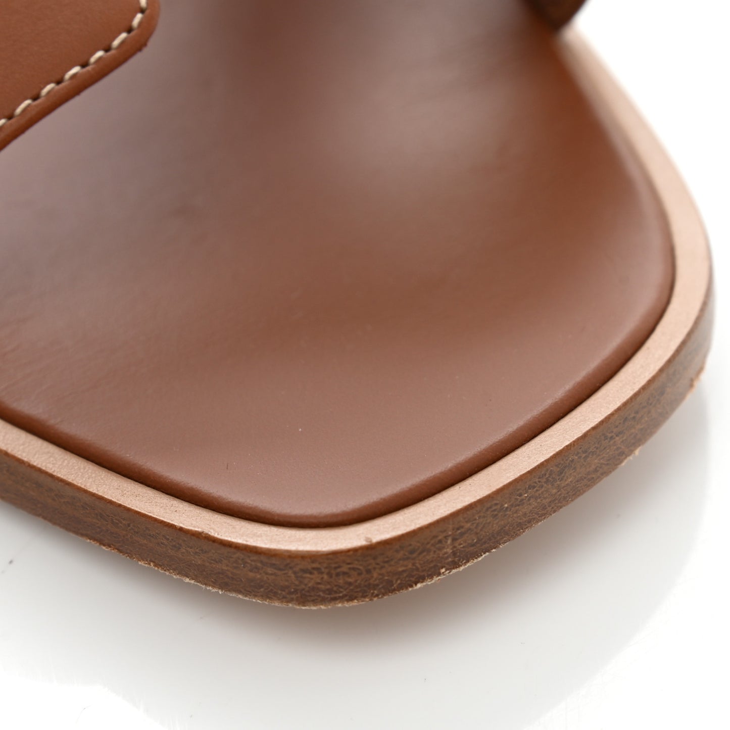 Box Calfskin Oran Sandals 40.5 Gold