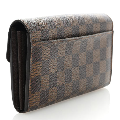 Louis Vuitton Damier Ebene Sarah Wallet NM 3 of 8