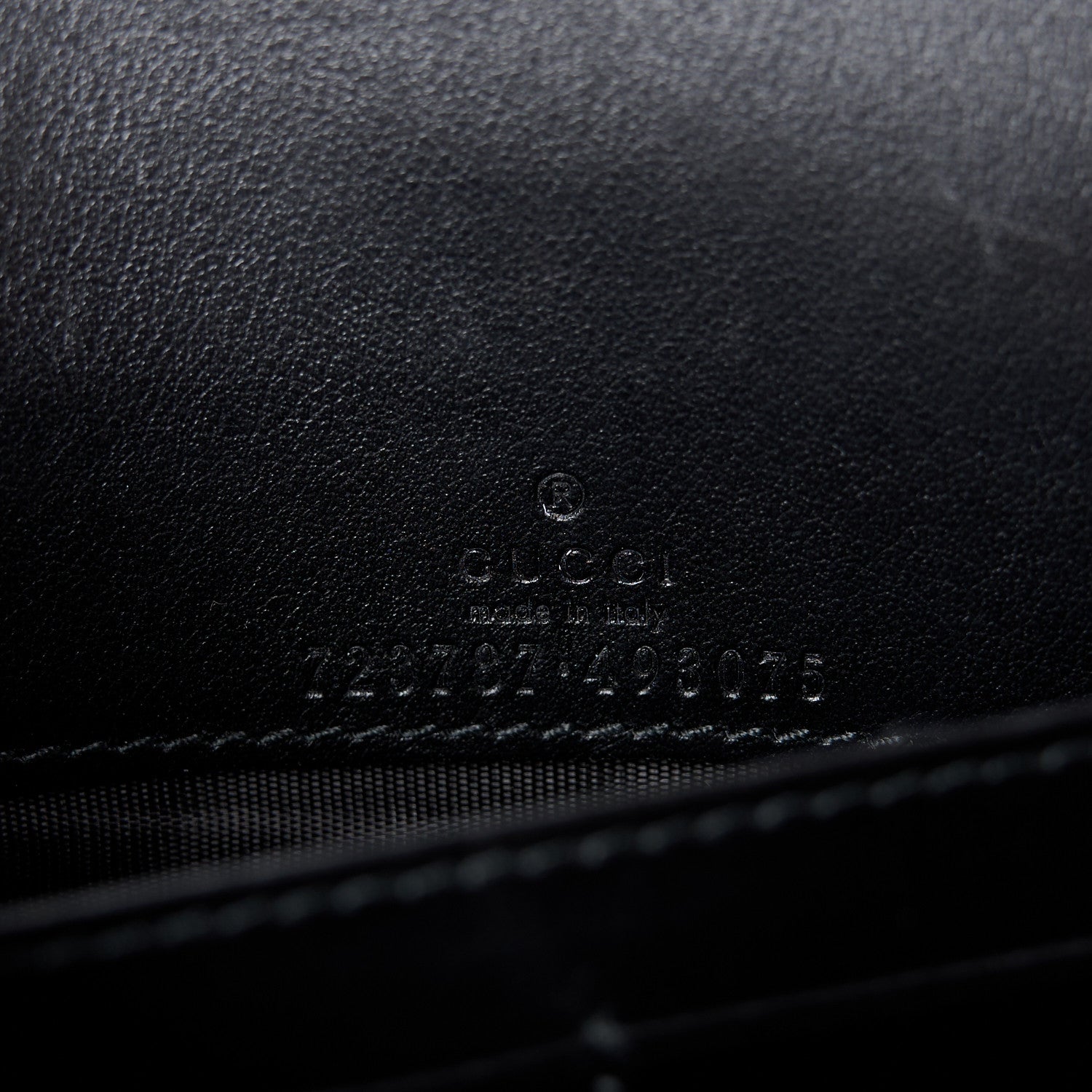 Gucci Calfskin GG Matelasse Chain Wallet Black 7 of 10