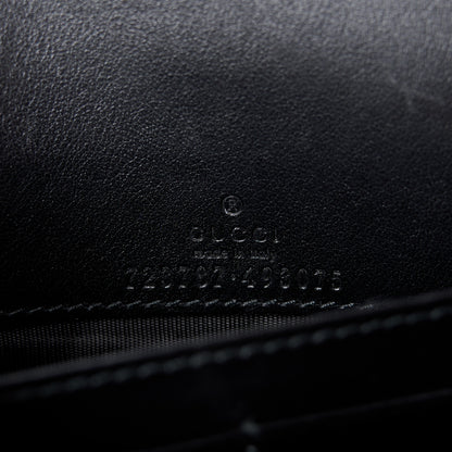 Gucci Calfskin GG Matelasse Chain Wallet Black 7 of 10