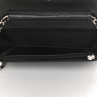 Chanel Caviar Timeless CC Wallet On Chain WOC Black 6 of 13