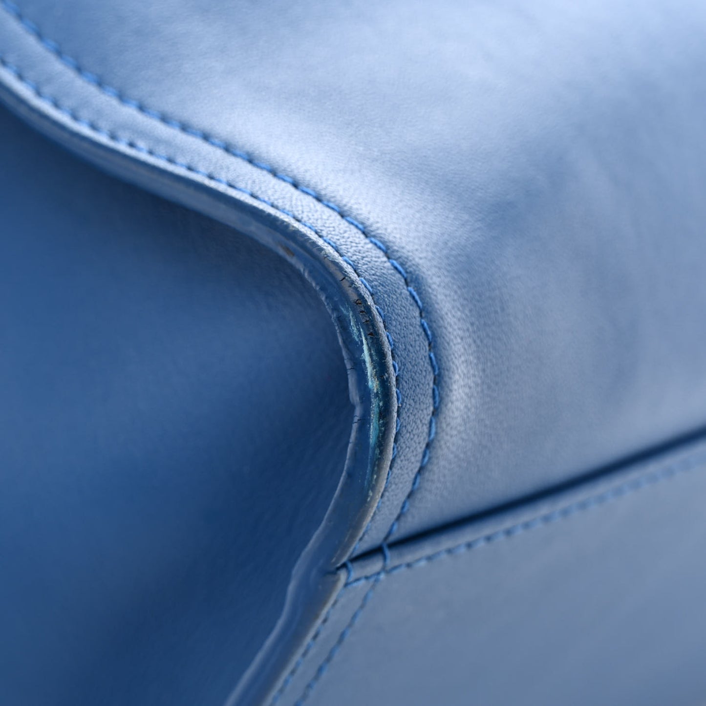 French Calfskin Bretagne Tote Blue