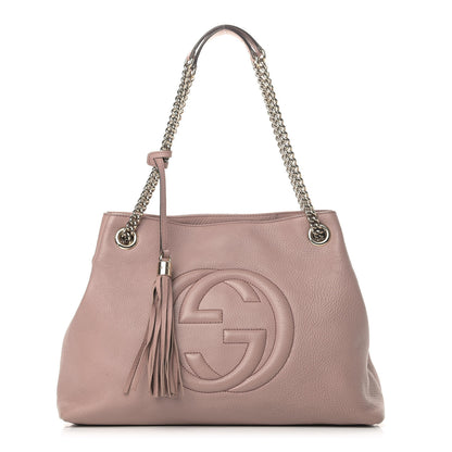 Gucci Cellarius Calfskin Medium Soho Chain Shoulder Bag Dark Cipria 1 of 8
