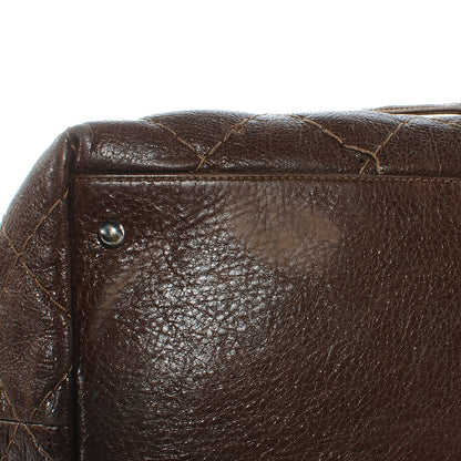 Chanel Glazed Calfskin On The Road Drawstring Tote Brown 5 of 8