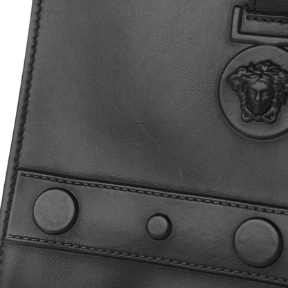 Versace Calfskin Medusa Stud Tribute Tote Black 11 of 12