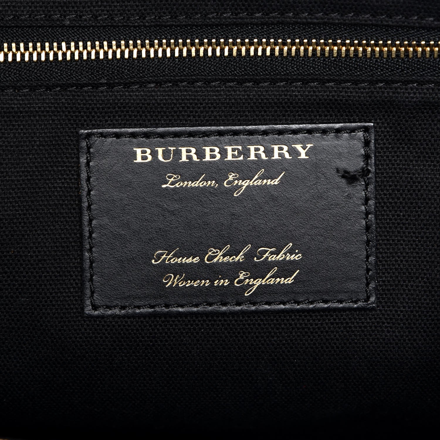 Burberry Grainy Calfskin House Check Small Canterbury Black 6 of 8