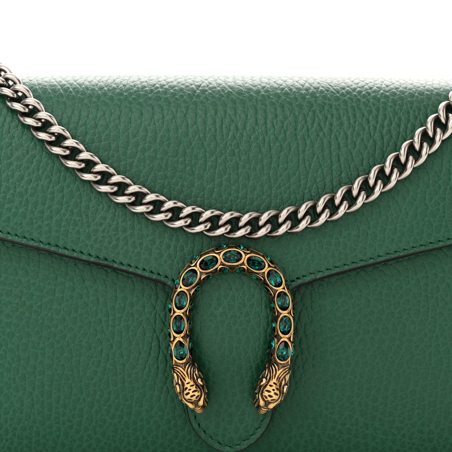 Calfskin Mini Dionysus Chain Wallet Emerald