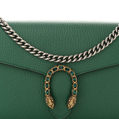 Gucci Calfskin Mini Dionysus Chain Wallet Emerald 8 of 13