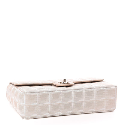 Chanel Nylon Medium Travel Flap Light Beige 4 of 11