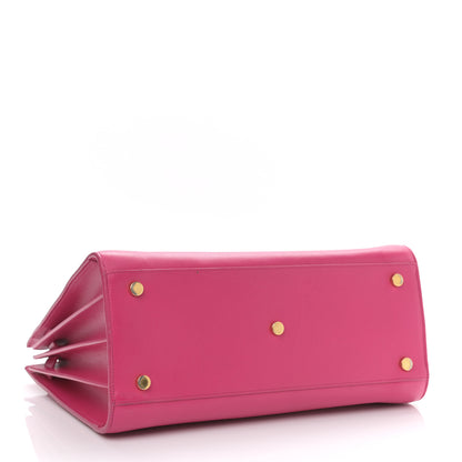Saint Laurent Calfskin Small Sac De Jour Lipstick Fuchsia 4 of 14
