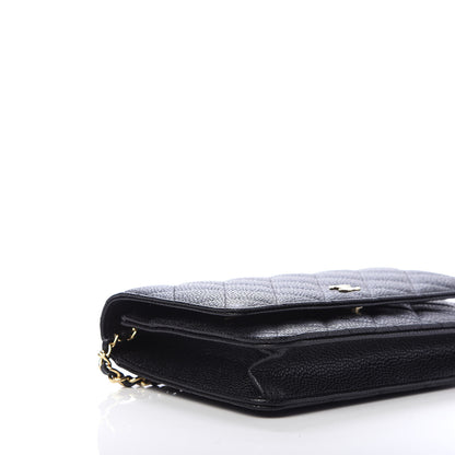 Chanel Caviar Quilted Wallet On Chain WOC Black 6 of 12