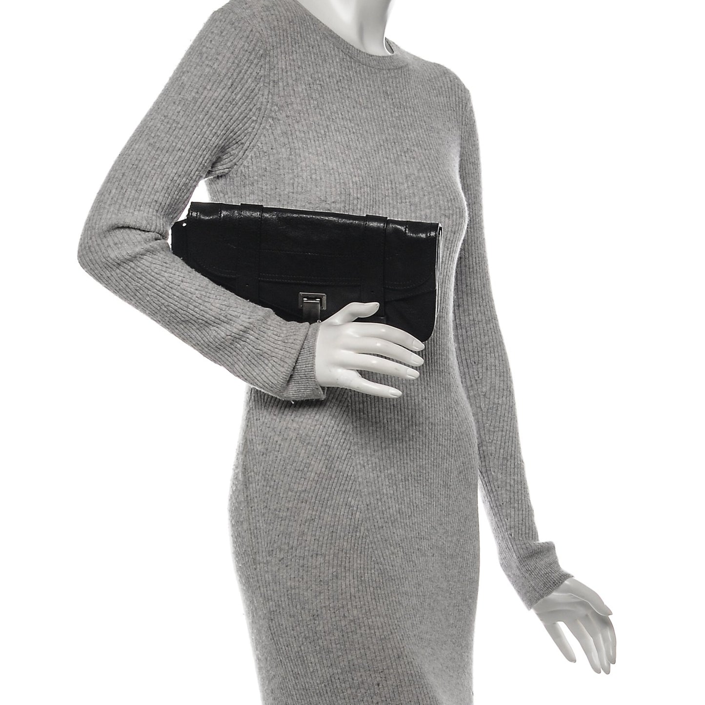 Lambskin PS1 Pochette Clutch Black