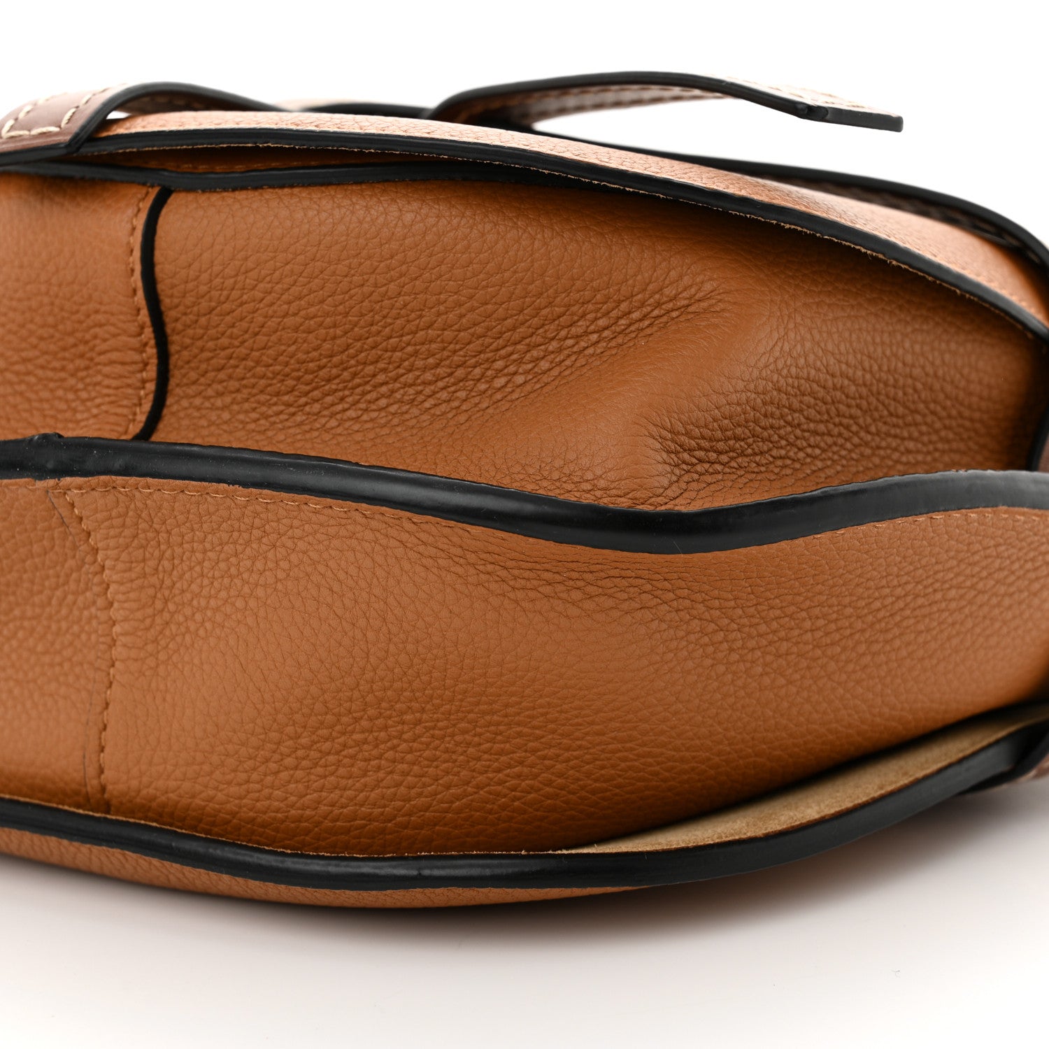 Loewe Grained Calfskin Small Gate Crossbody Bag Caramel Pecan 10 of 10