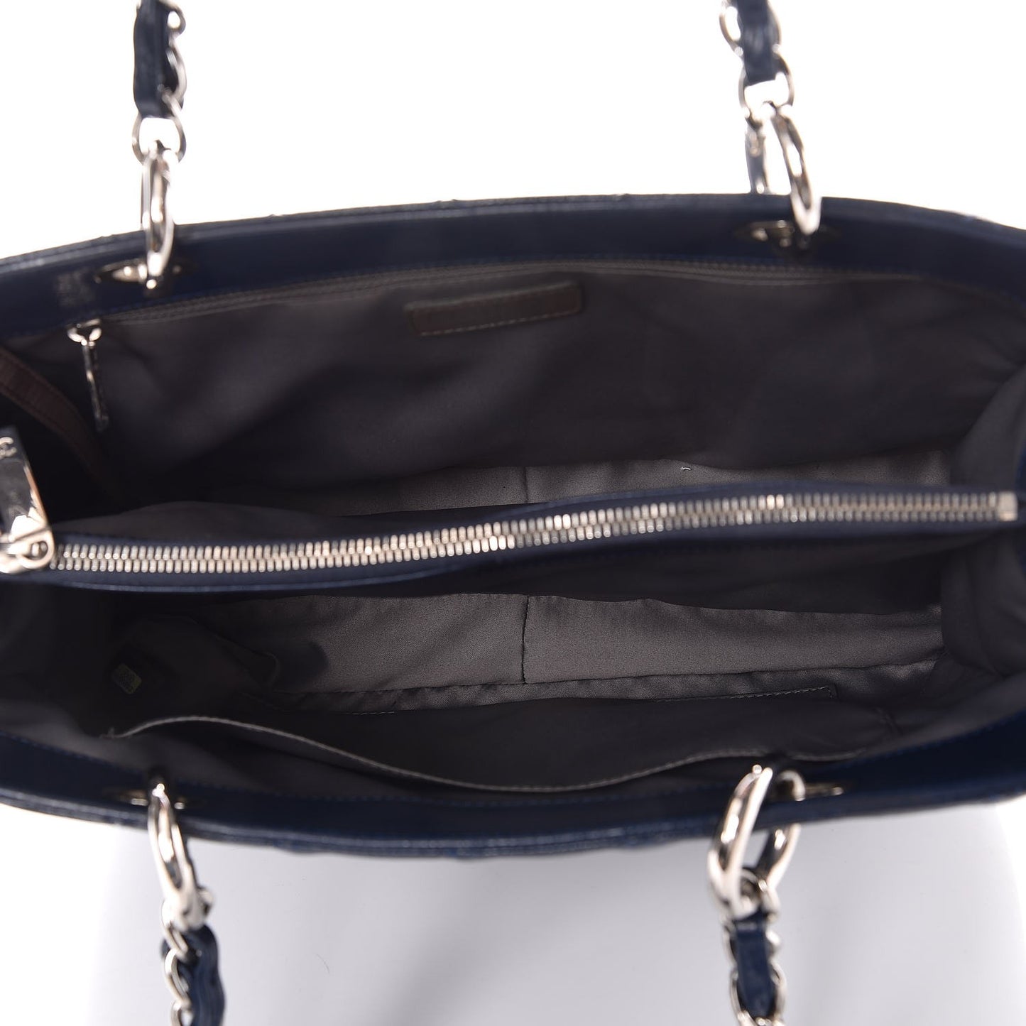 Caviar Quilted Grand Shopping Tote GST Dark Blue