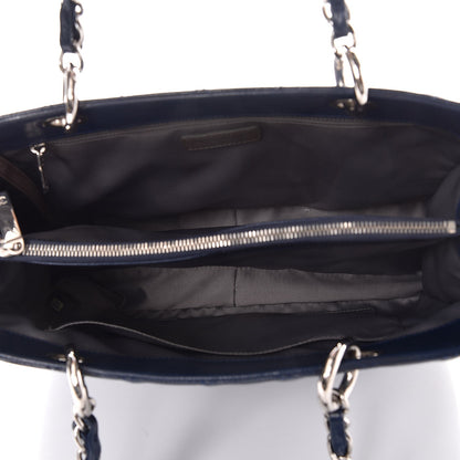 Chanel Caviar Quilted Grand Shopping Tote GST Dark Blue 7 of 7