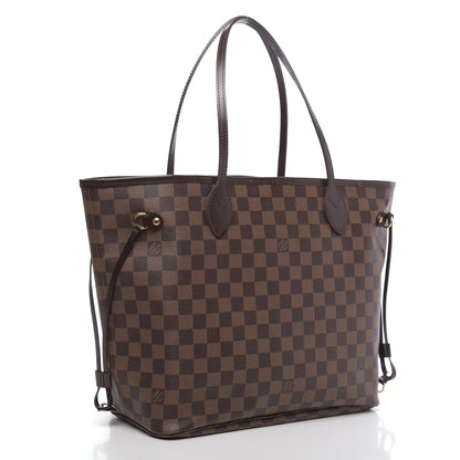 Louis Vuitton Damier Ebene Neo Neverfull MM Rose Ballerine 3 of 9