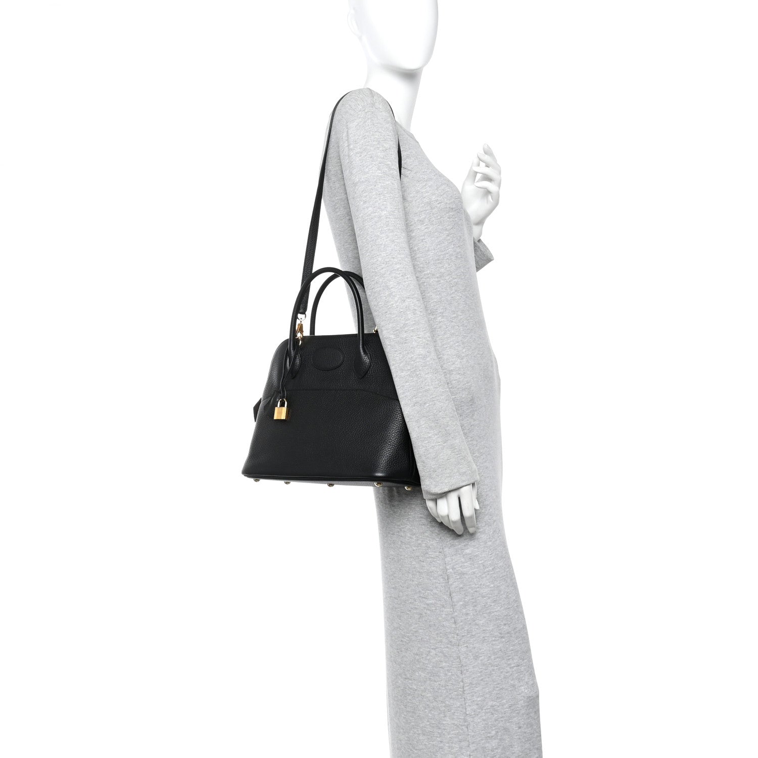 Hermes Taurillon Clemence Bolide 31 Black 2 of 10