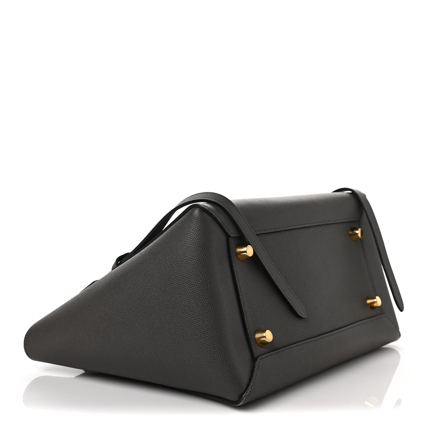Grained Calfskin Mini Belt Bag Grey