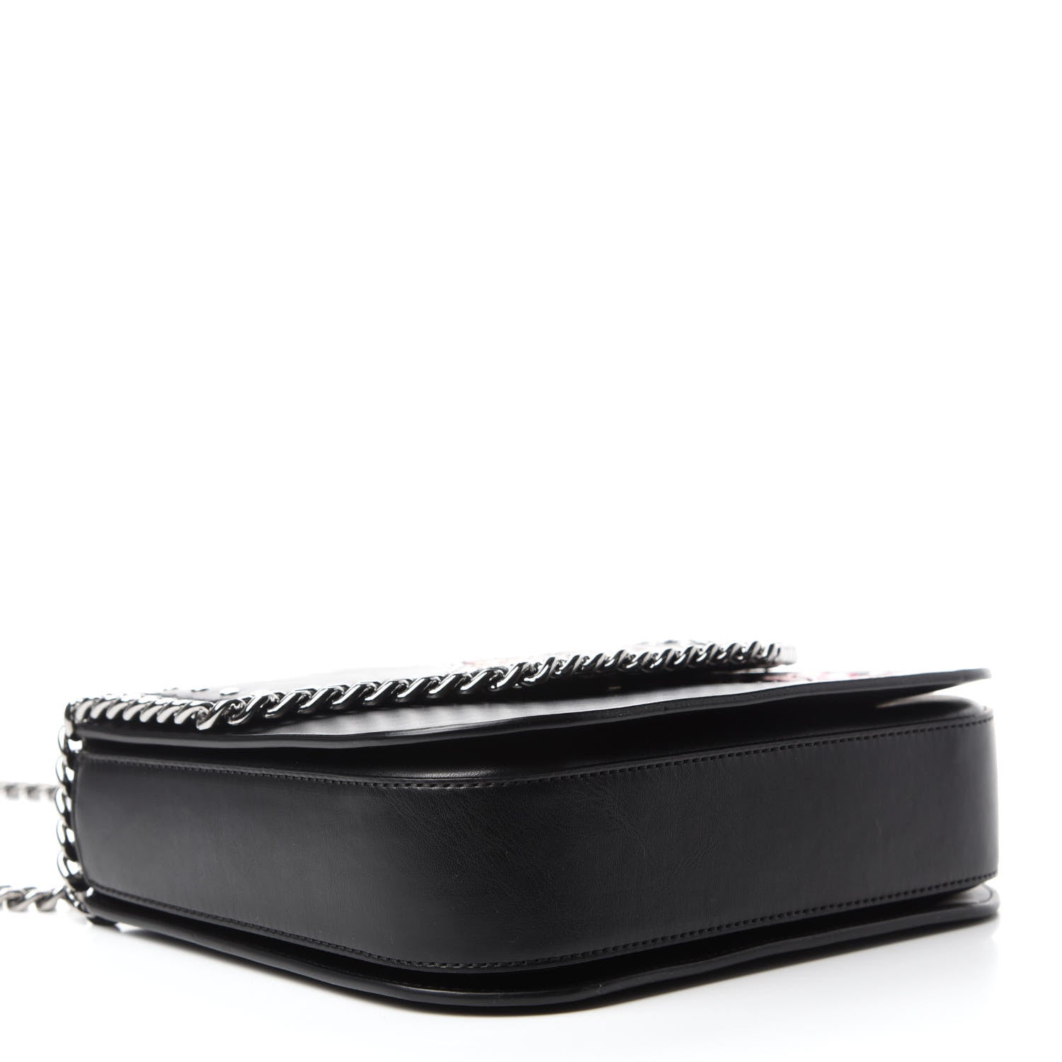 Stella McCartney Eco Alter Nappa Medium Falabella Box Bird Shoulder Bag Black 4 of 12