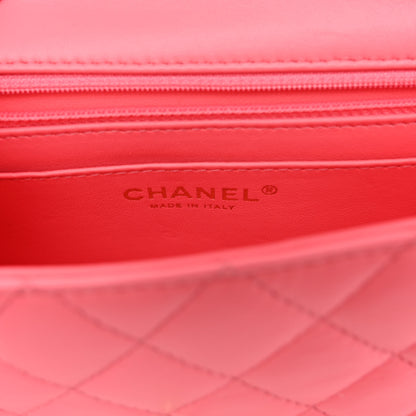 Chanel Lambskin Quilted Mini Rectangular Flap Pink 6 of 14