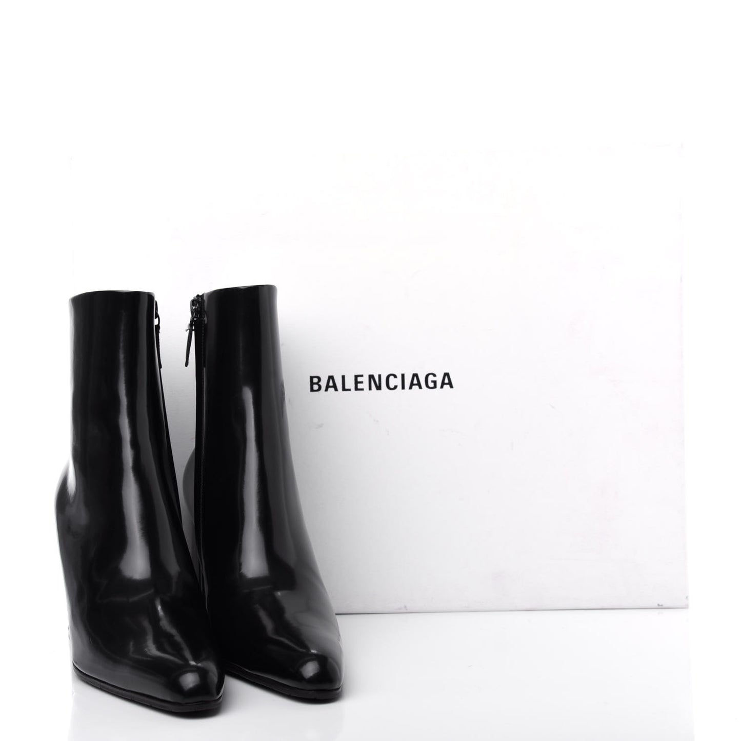 Brushed Calfskin Ankle Boots 37 Black