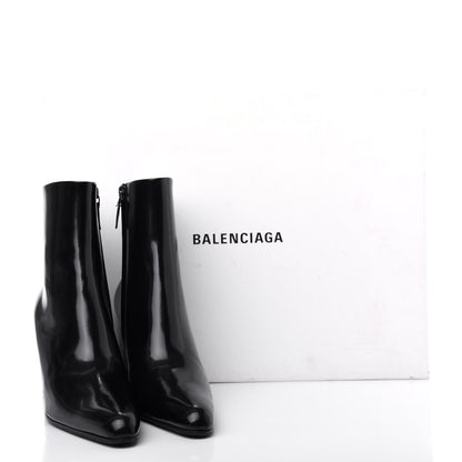 Balenciaga Brushed Calfskin Ankle Boots 37 Black 11 of 11