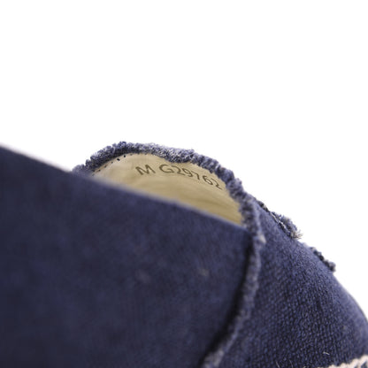 Chanel Linen CC Espadrilles 37 Blue Black 10 of 11