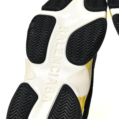 Balenciaga Fabric Mesh Womens Triple S Sneakers 37 Black Yellow 6 of 7