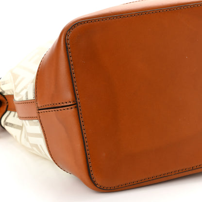 Fendi TPU FF Vitello Aura F is Fendi Grande Mon Tresor Bucket Bag White Cuoio 9 of 12