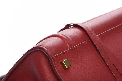 Celine Supple Calfskin Medium Phantom Luggage Red 15 of 18
