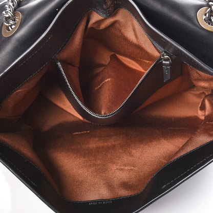 Lanvin Hammered Calfskin Medium Happy Edgy Shoulder Bag Black 7 of 10