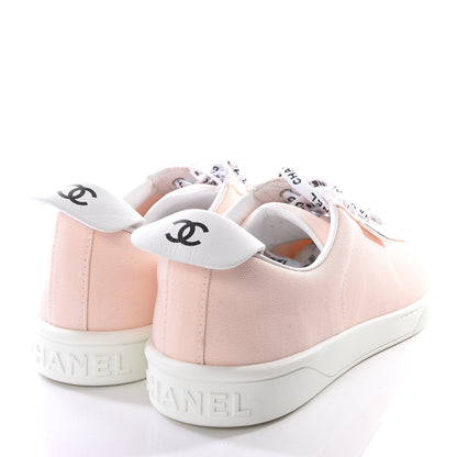 Chanel Canvas Womens Sneakers 41 Light Pink 4 of 9