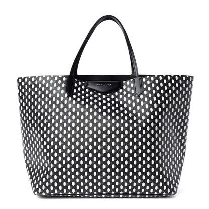 Givenchy Coated Canvas Large Antigona Tote Black White 3 of 10