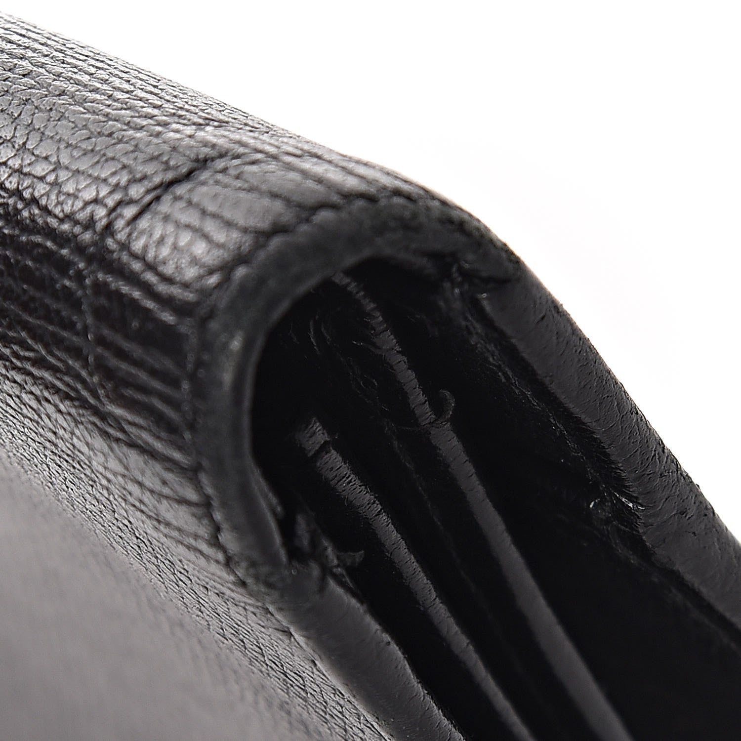 Chanel Grained Calfskin CC Button Yen Wallet Black 13 of 14
