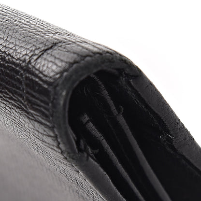 Chanel Grained Calfskin CC Button Yen Wallet Black 13 of 14
