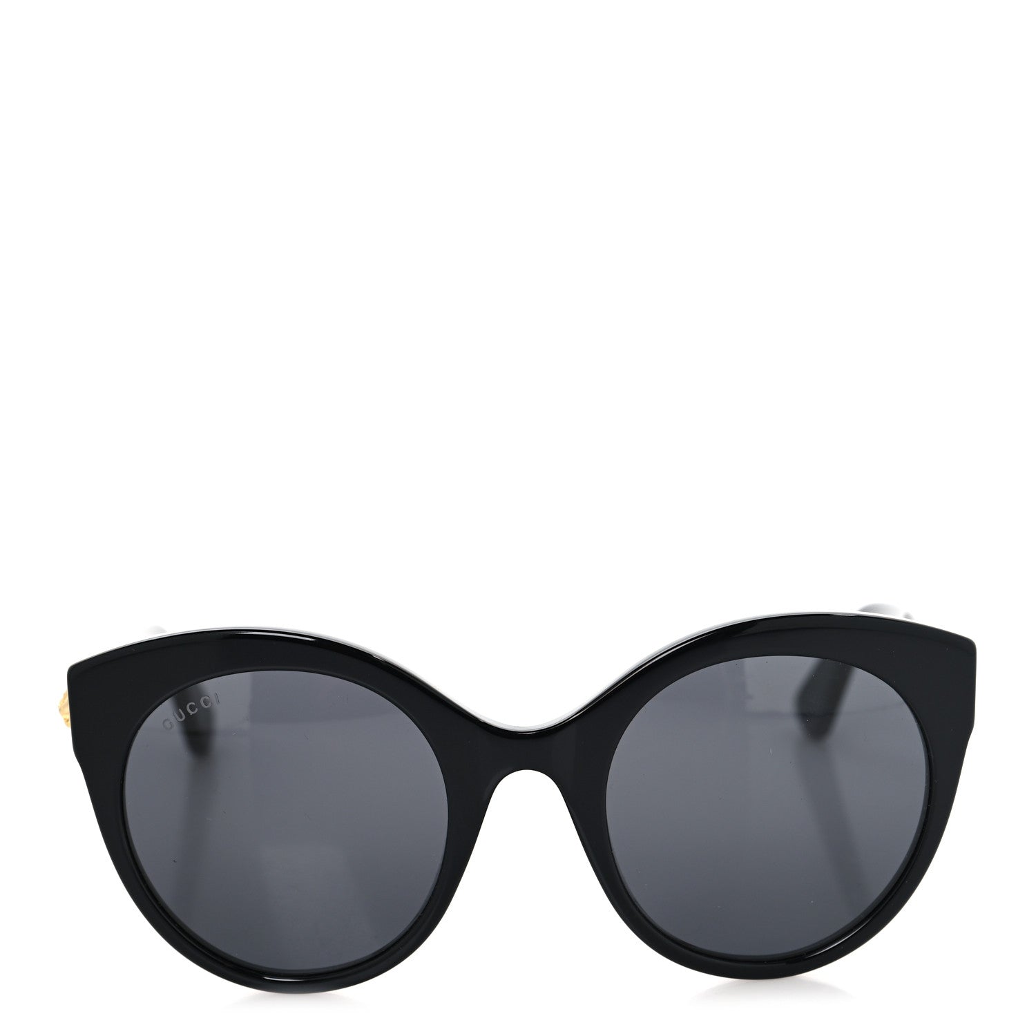 Gucci Round GG Sunglasses GG0028S Black 2 of 7