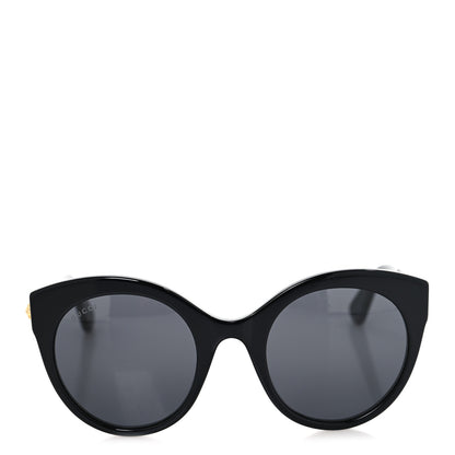 Gucci Round GG Sunglasses GG0028S Black 2 of 7